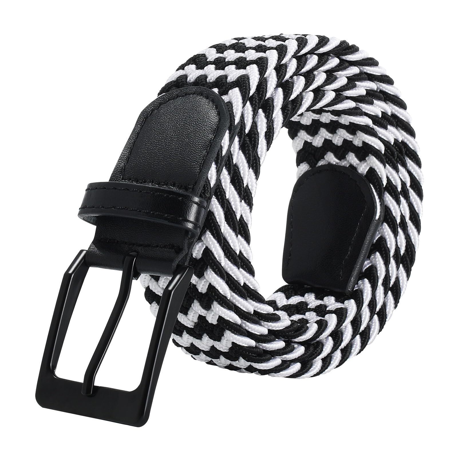 7559 Braided Elastic Belt For Women- Men And Women Woven Stretch Golf Belts